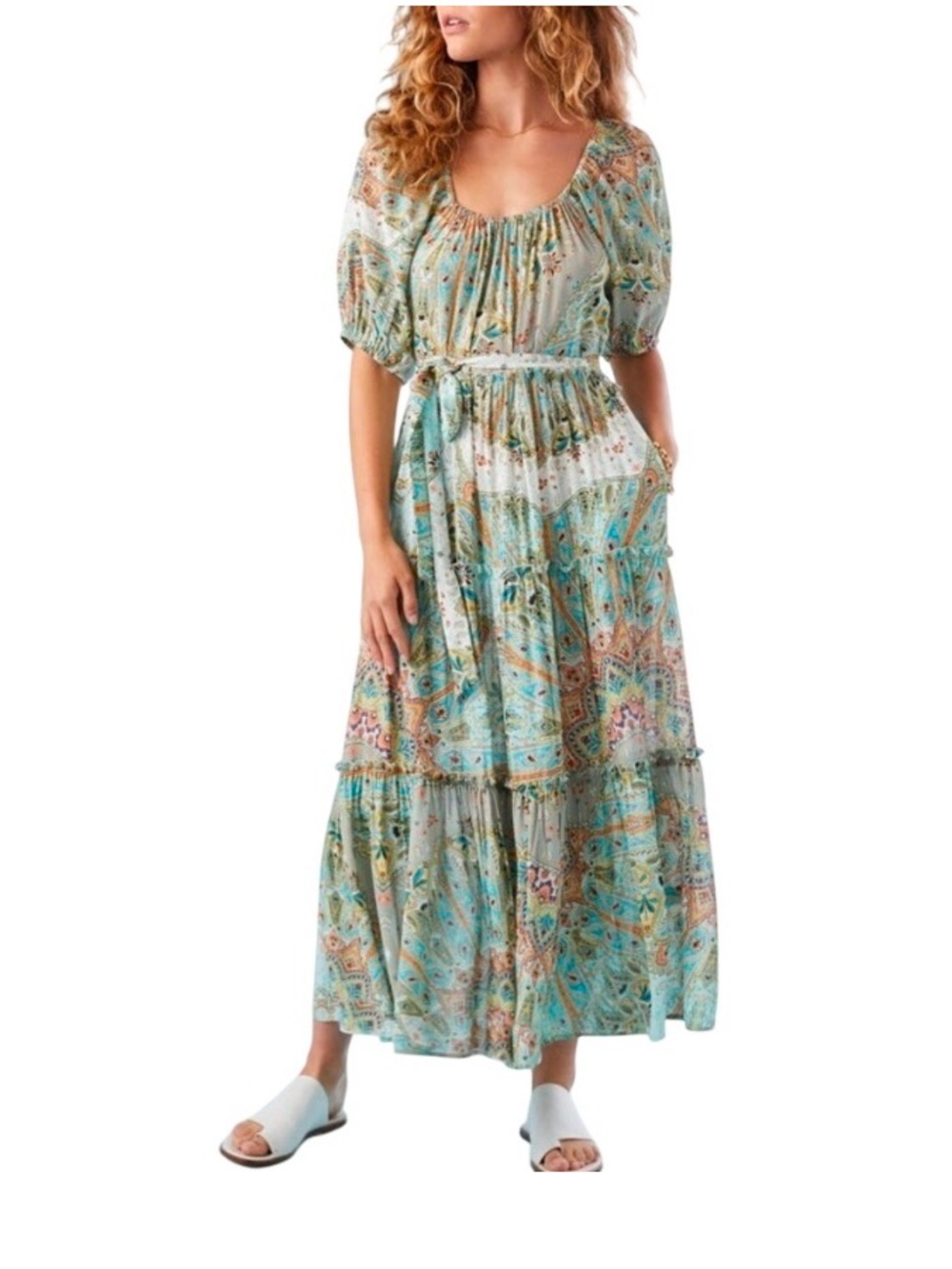 Fifteen Twenty Boho Tiered Maxi Dress